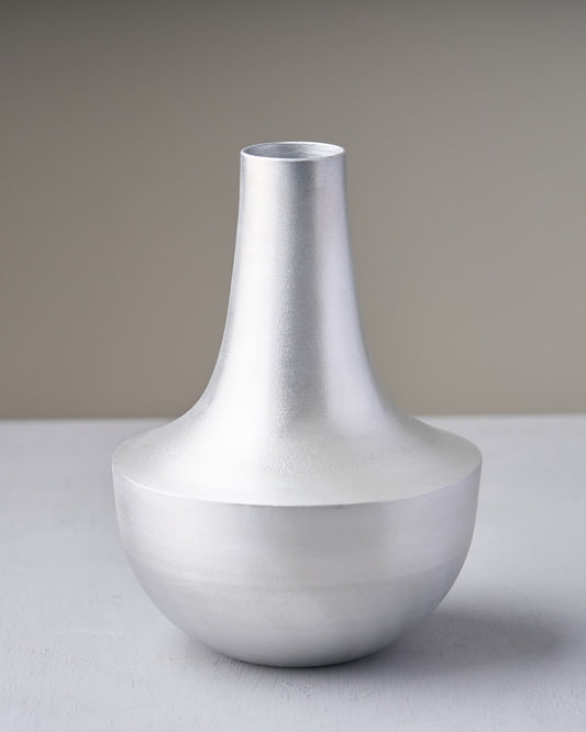 ［フラワーベース］アルミハーフボールフラワーポット