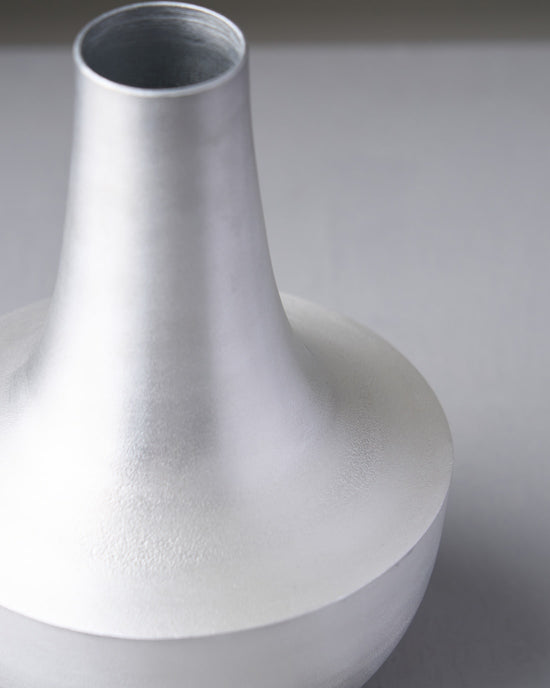 ［フラワーベース］アルミハーフボールフラワーポット