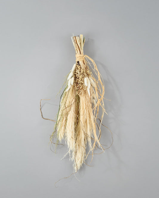 ＜白と柳＞パンパスグラス・雲竜柳・ペッパーベリーのスワッグ
