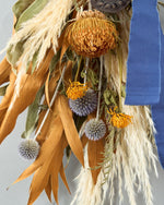 ＜まなざし＞パンパスグラス・ハス・グレビレアのスワッグ