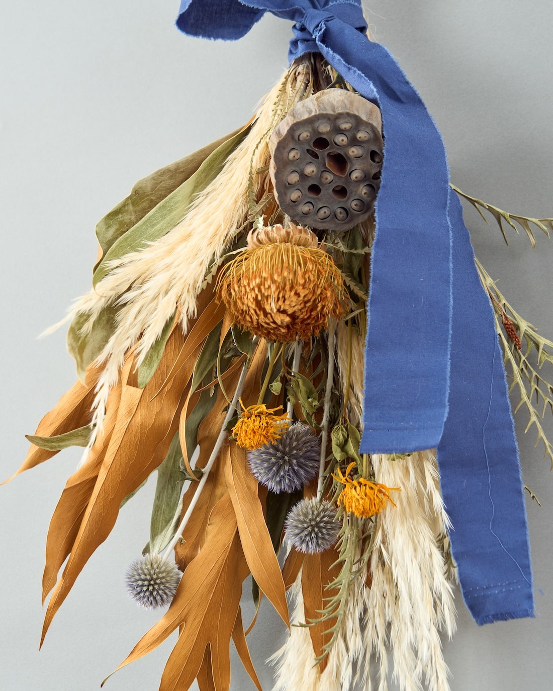 まなざし＞パンパスグラス・ハス・グレビレアのスワッグ 商品ページ