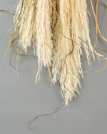 ＜白と柳＞パンパスグラス・雲竜柳・ペッパーベリーのスワッグ