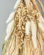 ＜白と柳＞パンパスグラス・雲竜柳・ペッパーベリーのスワッグ