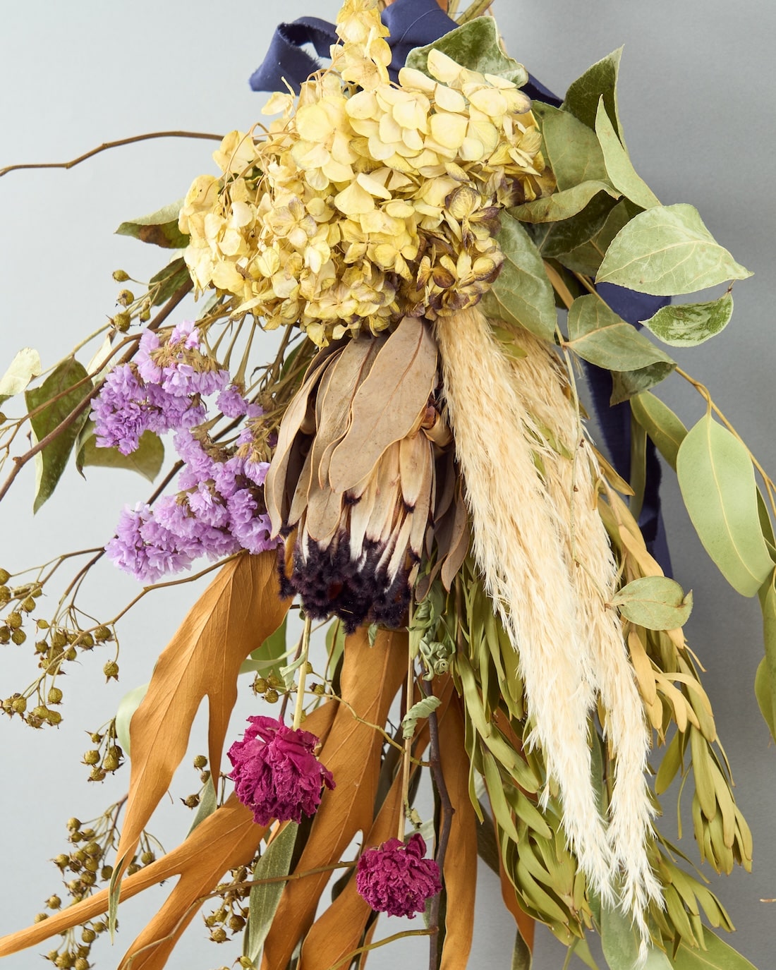 フローリストおまかせのドライフラワースワッグ