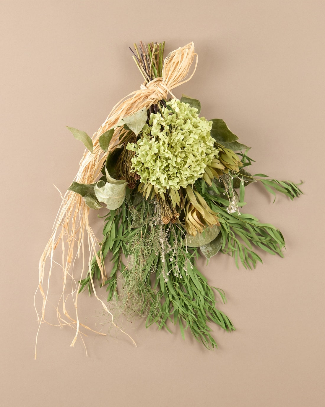 ＜不意打ちの出会い＞紫陽花アナベル・ネべリア・フィリカのスワッグ