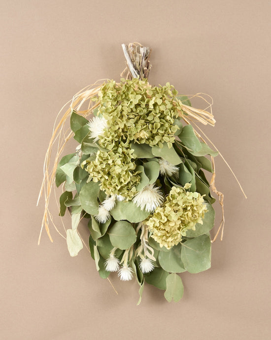 ＜イノセント＞紫陽花アナベル・ユーカリ・エバーラスティングのスワッグ