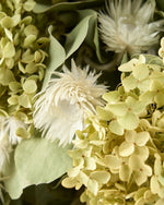 ＜イノセント＞紫陽花アナベル・ユーカリ・エバーラスティングのスワッグ