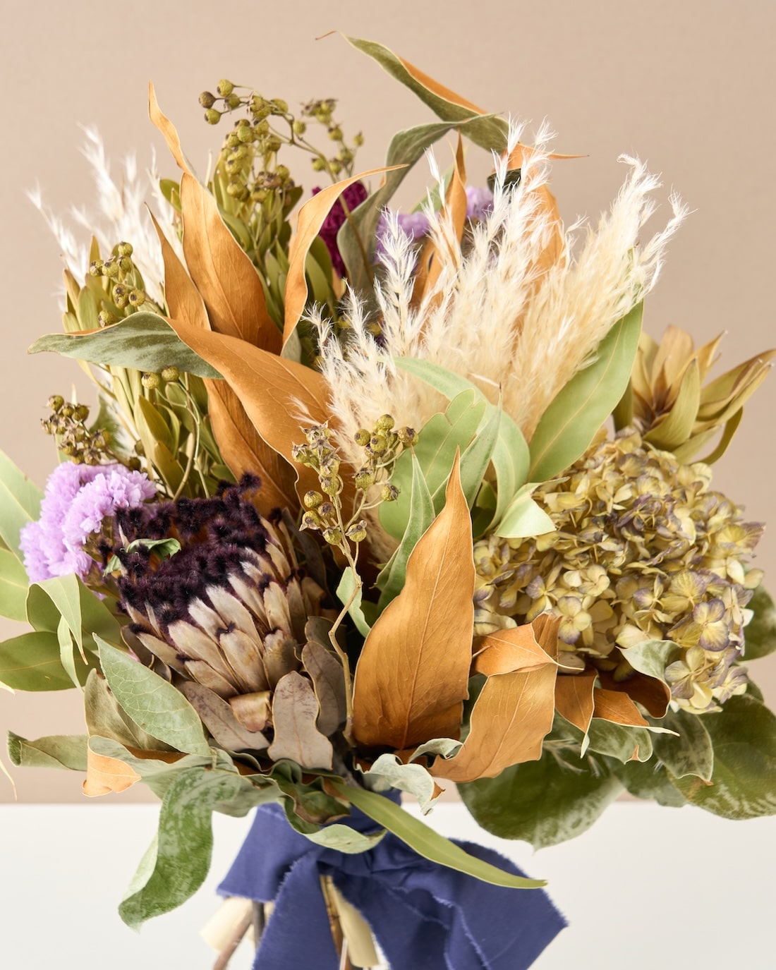 フローリストおまかせのドライフラワースワッグ