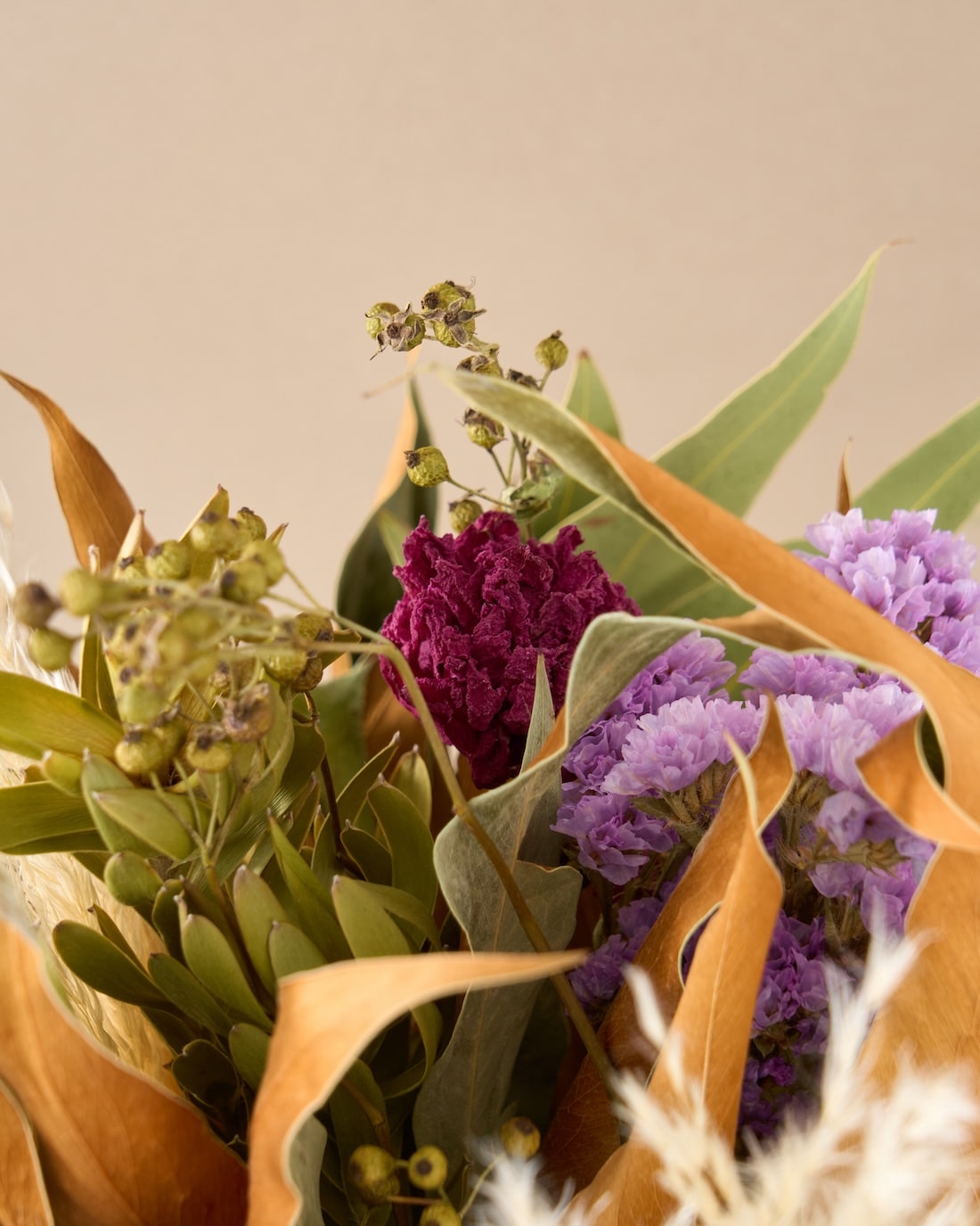 フローリストおまかせのドライフラワースワッグ