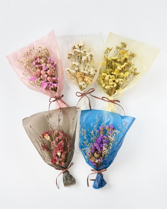 色とりどり・ドライフラワーのブーケ［ラッピング付］