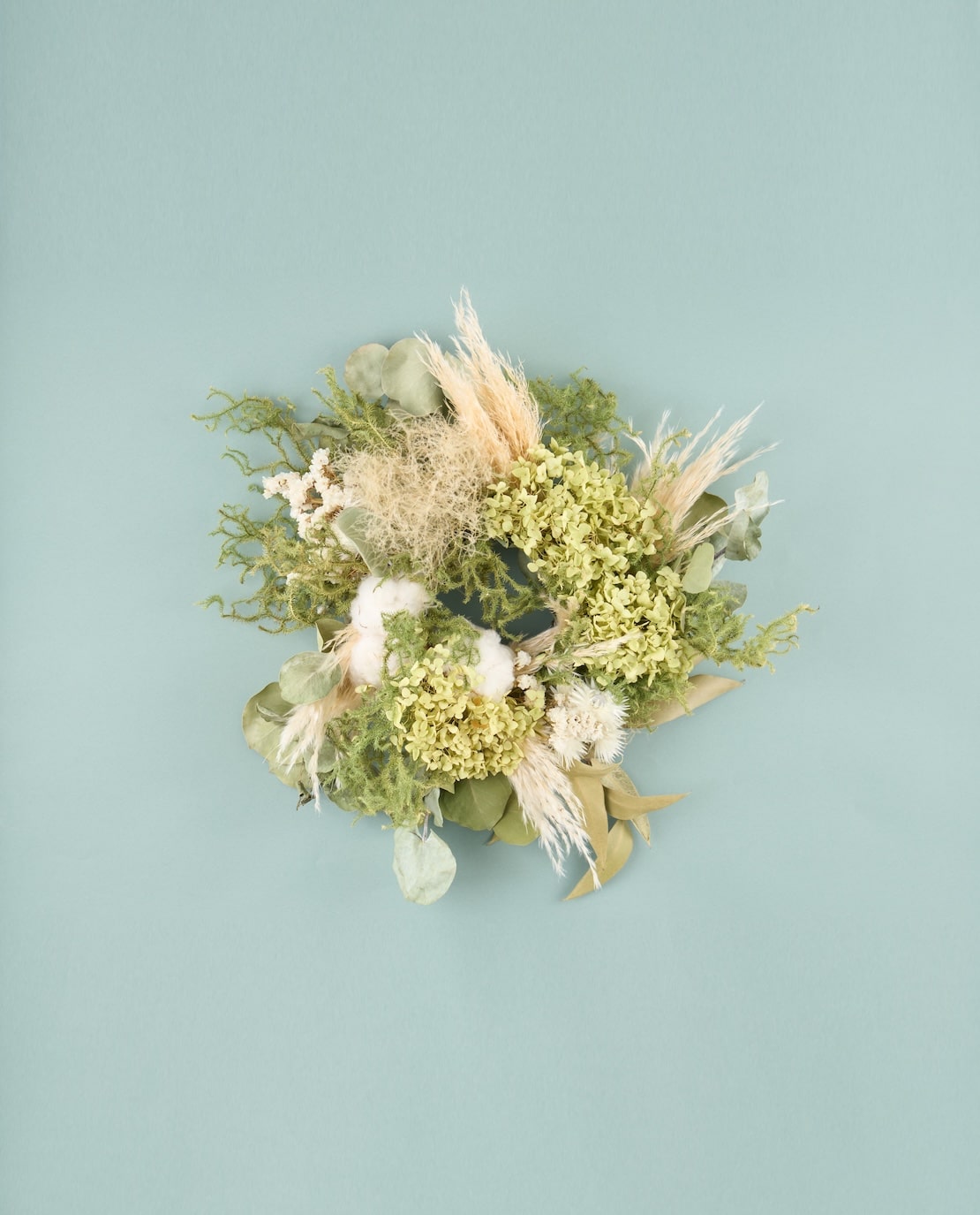 フローリストおまかせのドライフラワーリース