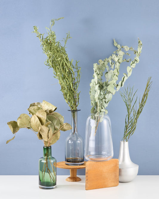 飾るだけでサマになるドライフラワーセット（ユーカリ・アレカヤシ）