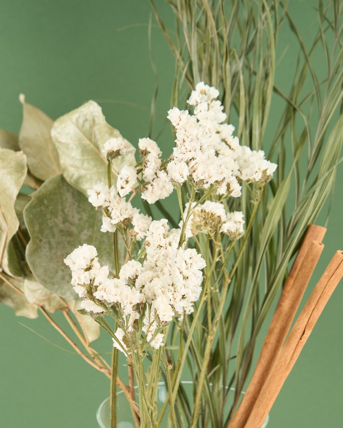 飾るだけでサマになるドライフラワーセット（スターチス・シナモン