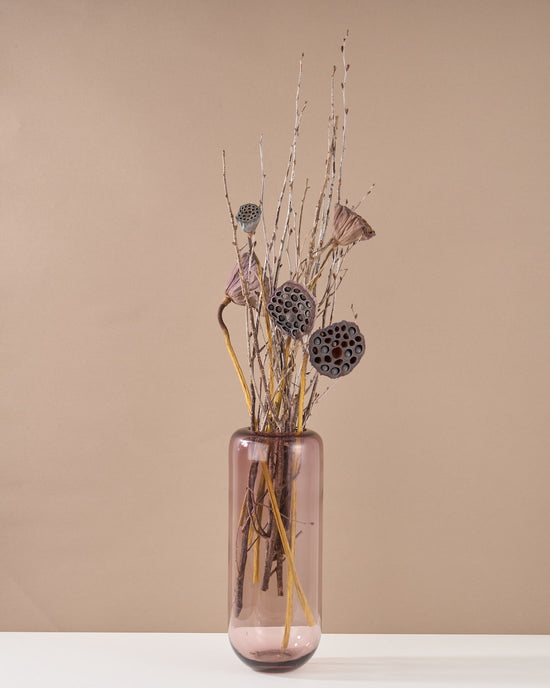 飾るだけでサマになるハスとおすすめドライフラワーのセット