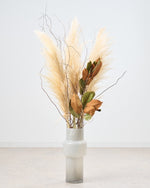 【BIGサイズ】飾るだけでサマになるドライフラワーセット(パンパスグラス・雲竜柳・マグノリア）