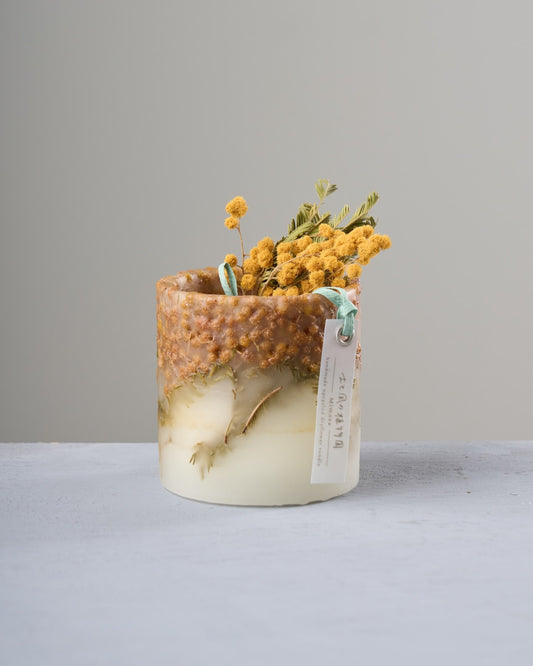 ［雑貨］ドライフラワーのアレンジメント・キャンドル