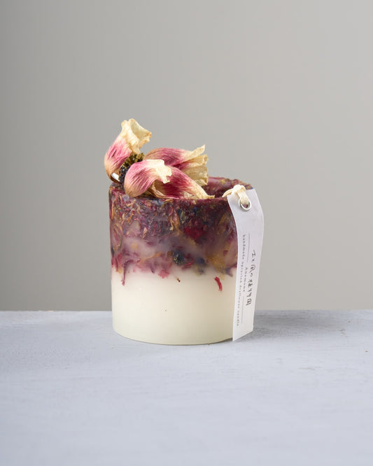 ［雑貨］ドライフラワーのアレンジメント・キャンドル