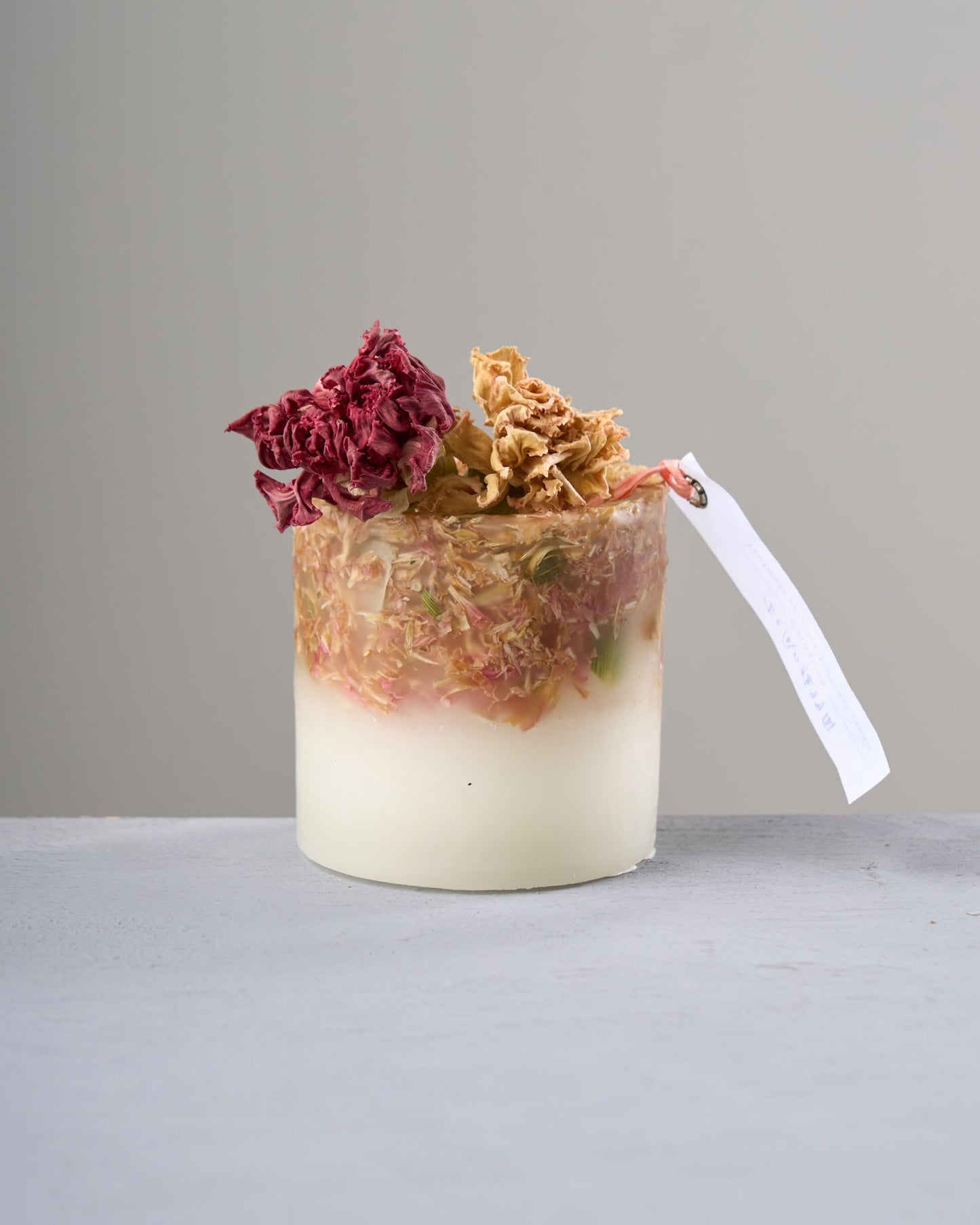 ［雑貨］ドライフラワーのアレンジメント・キャンドル