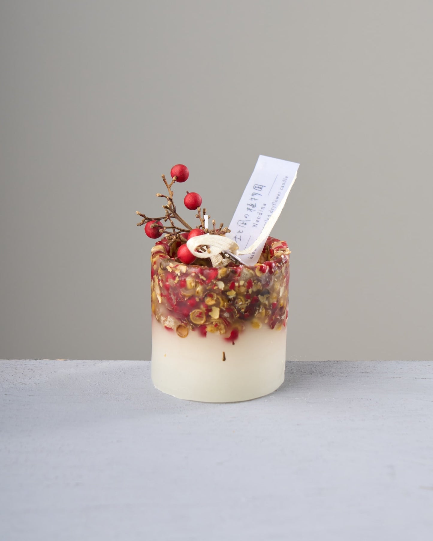 ［雑貨］ドライフラワーのミニキャンドル