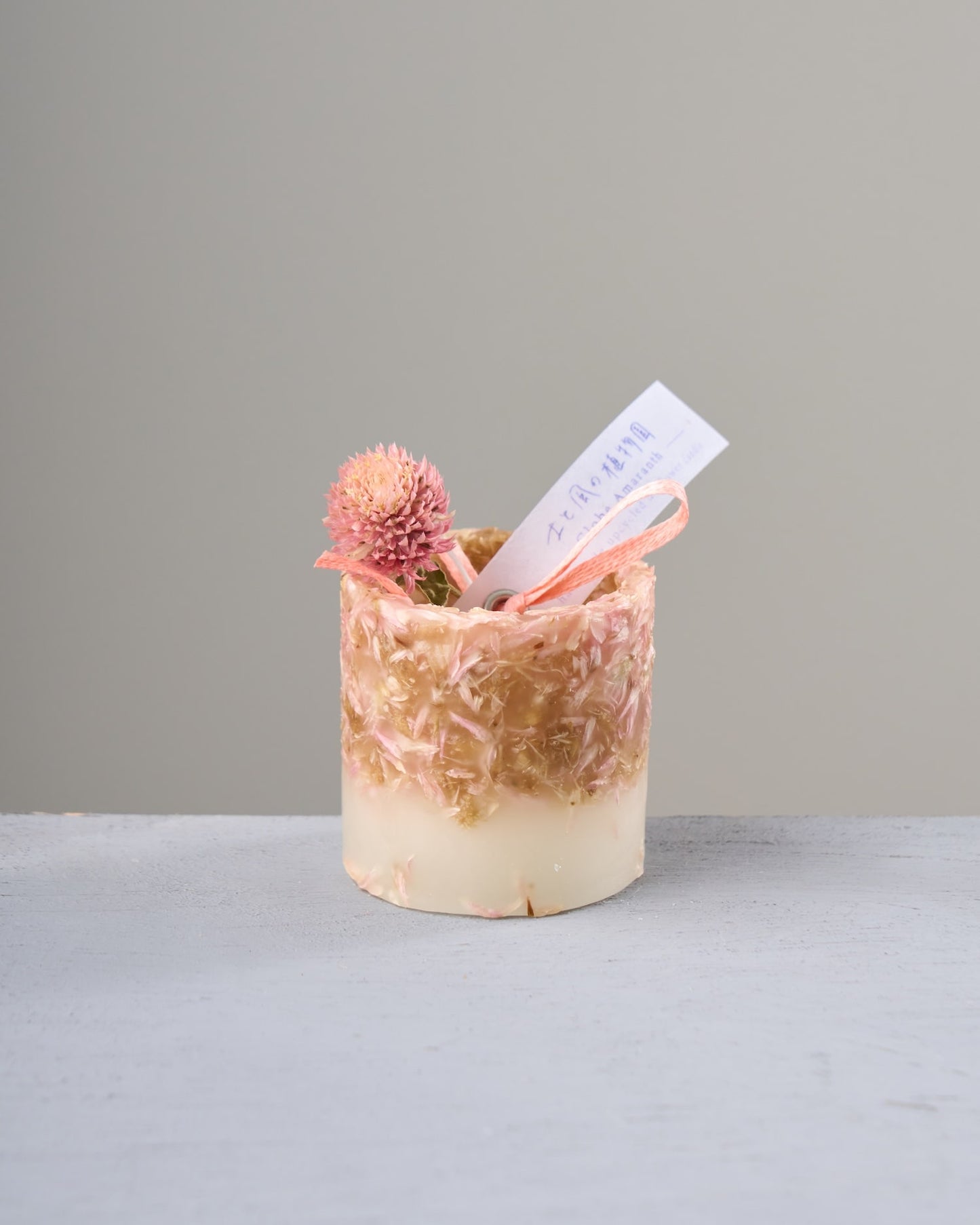 ［雑貨］ドライフラワーのミニキャンドル