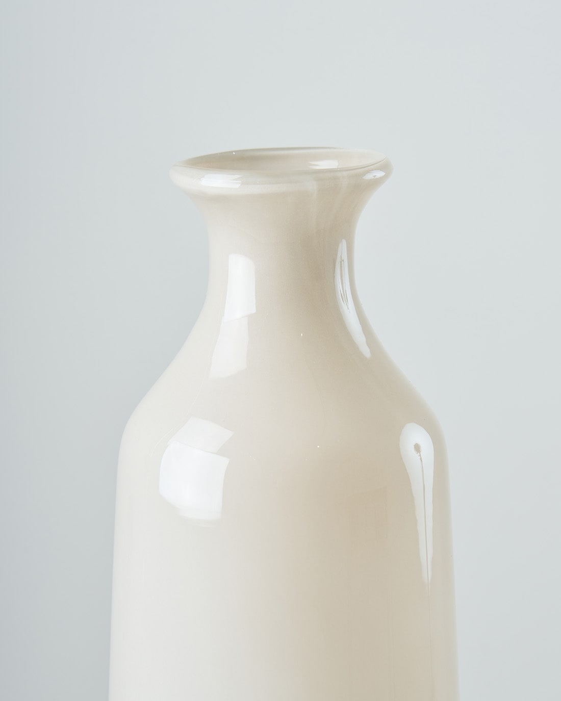 ［フラワーベース］インテリアに映える、ミルキーガラスベース（トール）