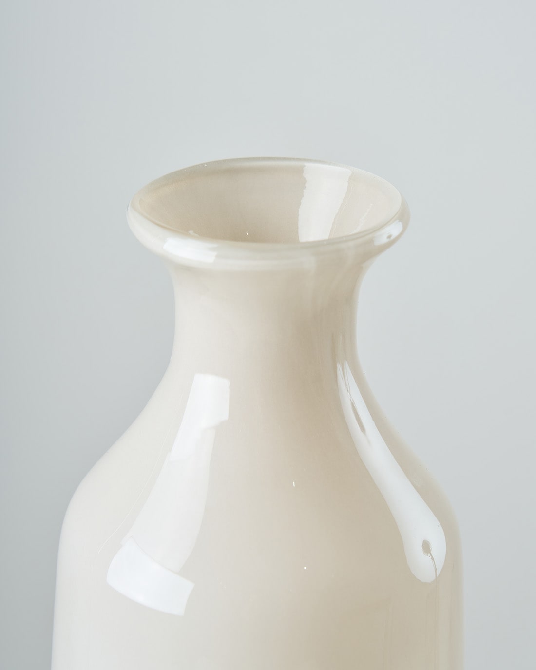 ［フラワーベース］インテリアに映える、ミルキーガラスベース（トール）