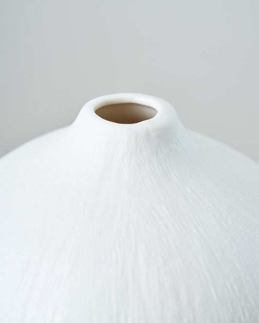 ［フラワーベース］マットな質感のポーセリンベース プランパー S