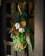 【12/10まで！】冬の陽だまりを束ねた、クリスマススワッグ