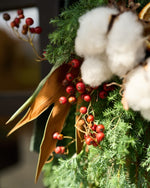 【12/10まで！】冬の陽だまりを束ねた、クリスマススワッグ