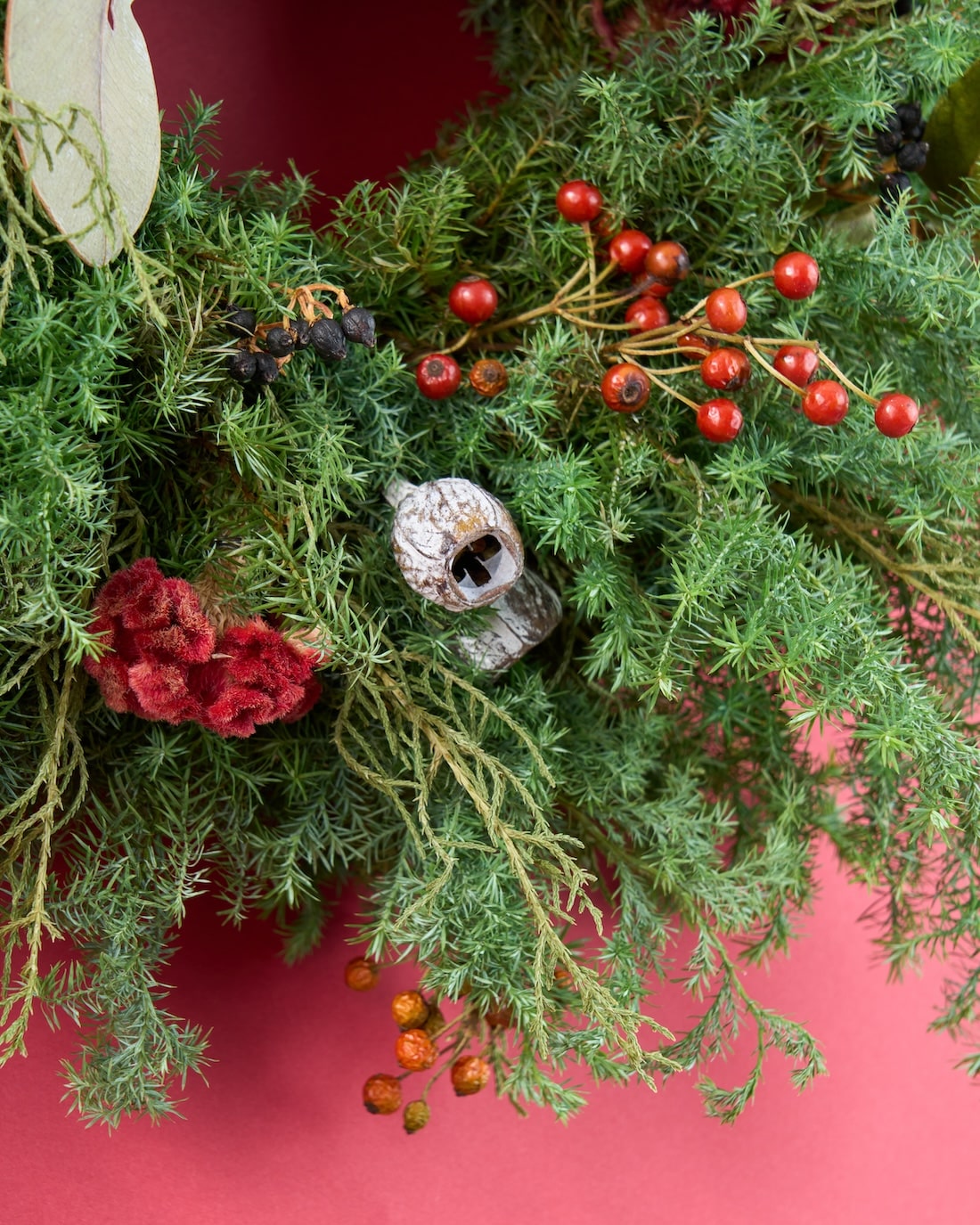 冬支度がはじまる、クリスマスのリース のリース商品ページ - 土と風の