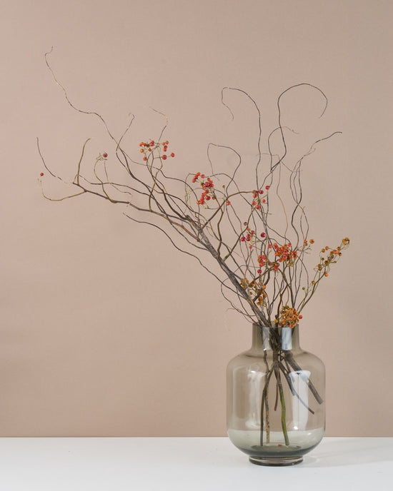 【今季残りわずか】飾るだけでサマになるドライフラワーセット（野ばらの実）