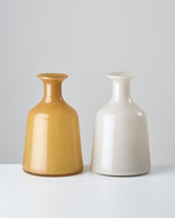 ［フラワーベース］インテリアに映える、ミルキーガラスベース （ワイド）