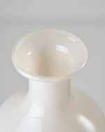 ［フラワーベース］インテリアに映える、ミルキーガラスベース （ワイド）