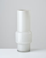 ［フラワーベース］ 大きなミルキーガラスベース