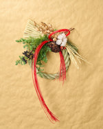 【12月中旬～順次発送】慶びを編む、赤い水引のお正月飾り