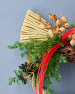 【12月中旬～順次発送】慶びを編む、赤い水引のお正月飾り