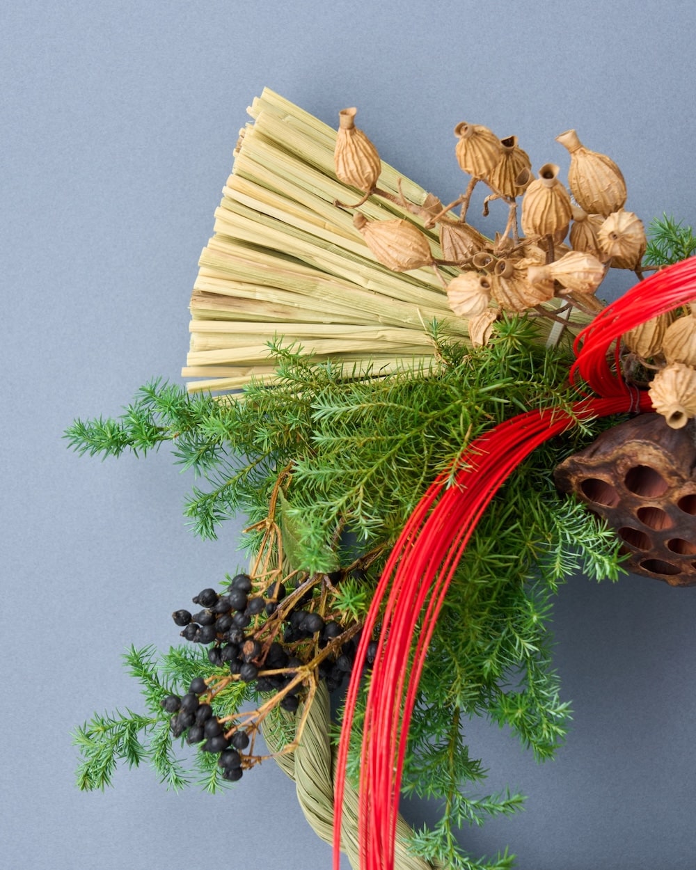 【12月中旬～順次発送】慶びを編む、赤い水引のお正月飾り