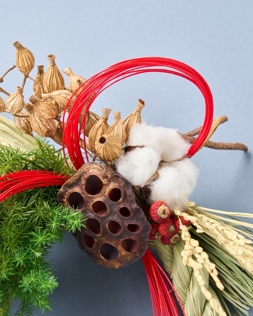 【12月中旬～順次発送】慶びを編む、赤い水引のお正月飾り