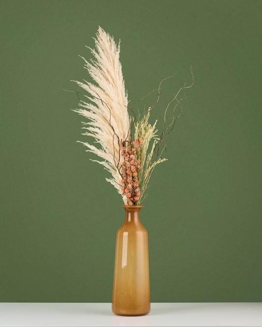 飾るだけでサマになる、お正月のおすすめドライフラワーセット（パンパスグラス・月桃・雲竜柳・稲穂）