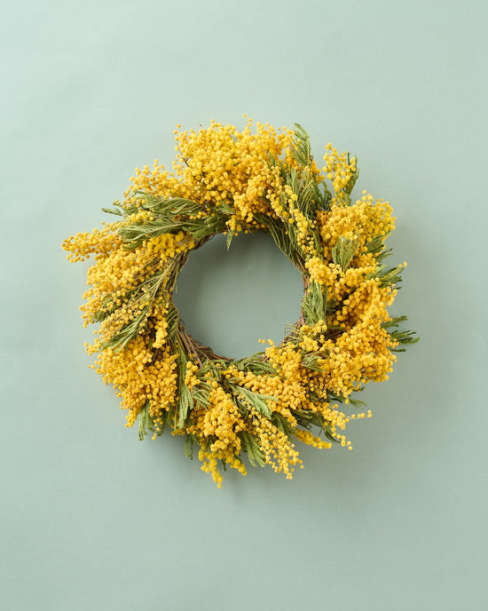 ＜陽だまり＞ミモザのリース