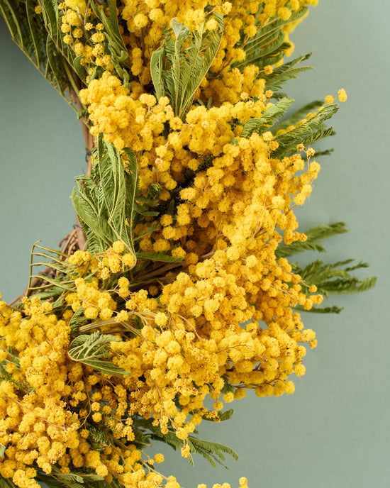 ＜陽だまり＞ミモザのリース