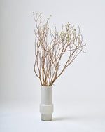 ［フラワーベース］ 大きなミルキーガラスベース