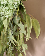 ＜シー・ユー・トゥモロー＞紫陽花とユーカリのスワッグ