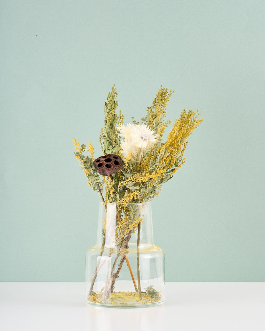 ［フラワーベース］口が広くて活けやすい、リューズガラスの花びん（ロケート）