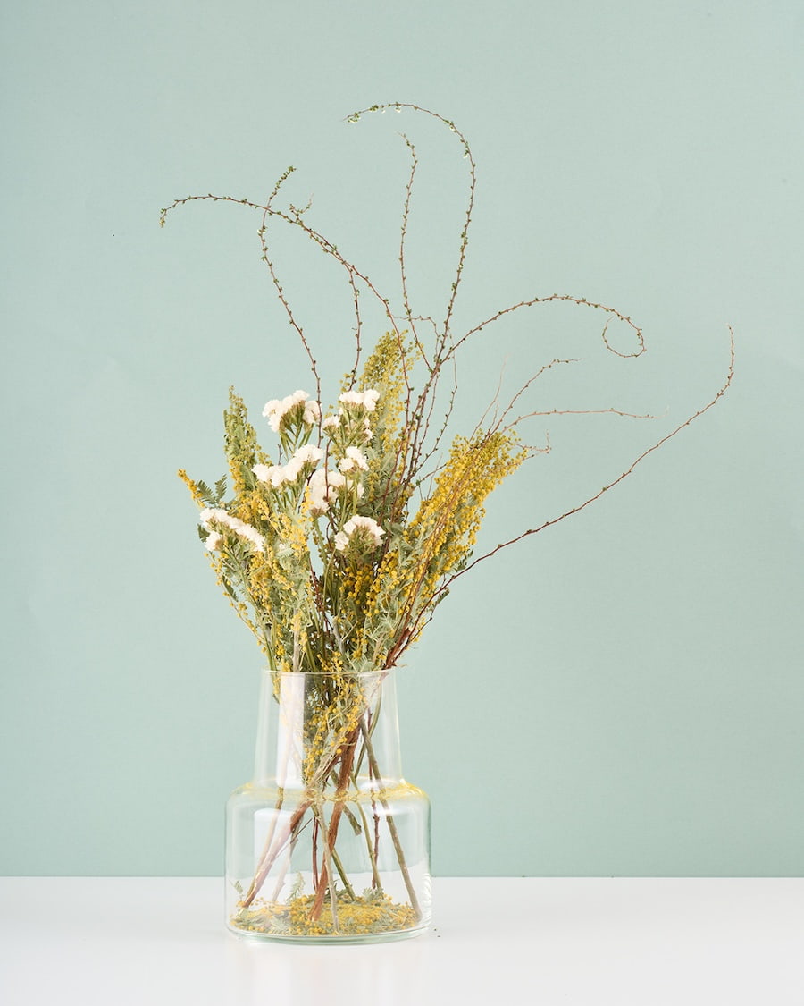 ［フラワーベース］口が広くて活けやすい、リューズガラスの花びん（ロケート）