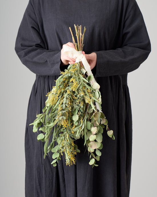 ＜春告鳥＞ミモザとユーカリのスワッグ　