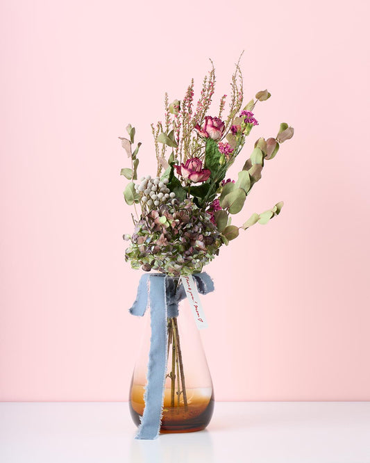 色褪せない思い出を贈る、母の日スワッグと花びんセット＜夢ごこち＞