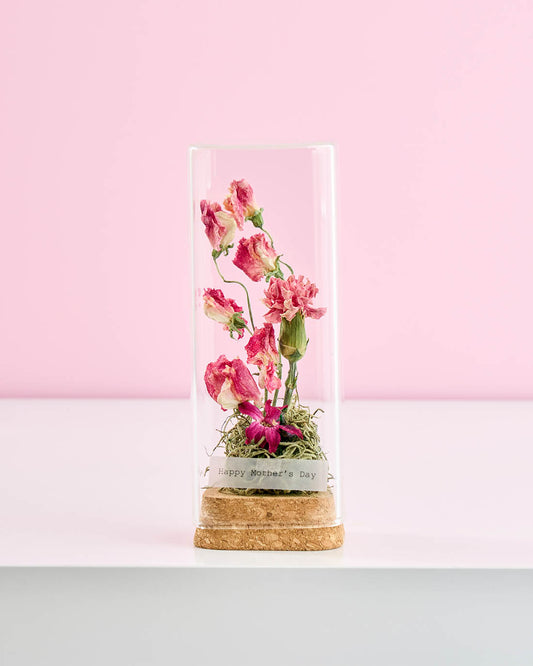 母の日を彩る、ガラスのフラワーボトル＜花ごころ＞