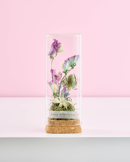 母の日を彩る、ガラスのフラワーボトル＜季節のしらべ＞