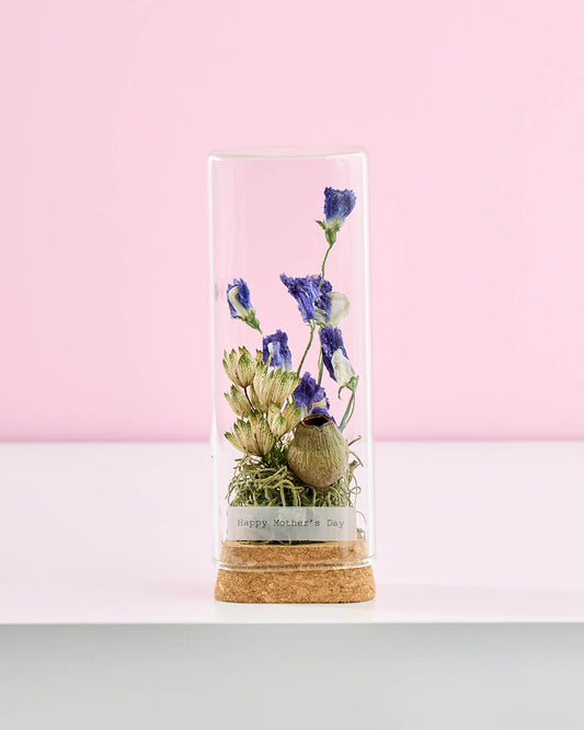 母の日を彩る、ガラスのフラワーボトル＜ときの記憶＞